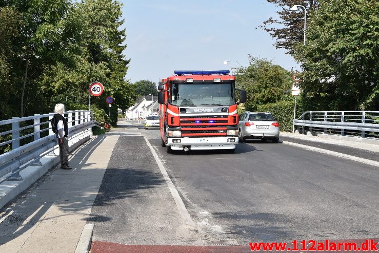 FUH med fastklemt . Skovgade i Jelling. 29/08-2017. Kl. 14:23.