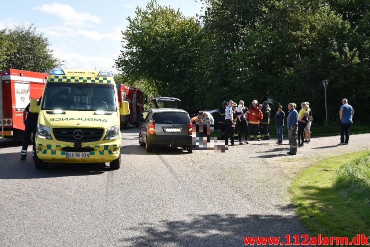 FUH med Fastklemte. Ryttergrøftsvejen ved Gårslev. 03/09-2017. KL.12:59.