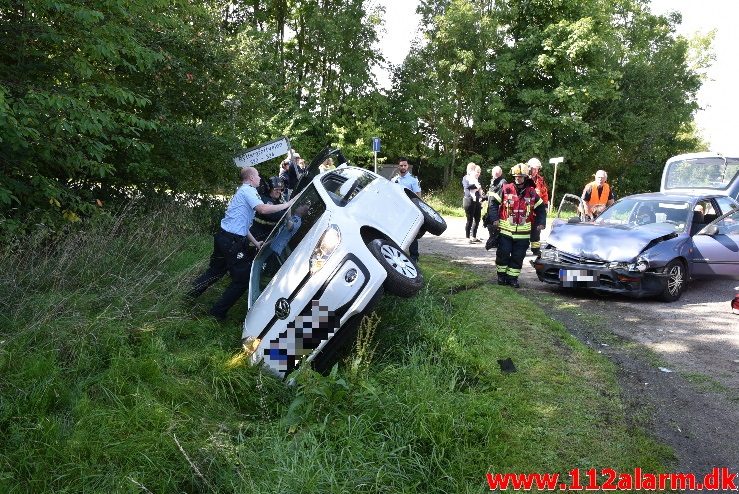 FUH med Fastklemte. Ryttergrøftsvejen ved Gårslev. 03/09-2017. KL.12:59.