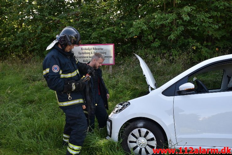 FUH med Fastklemte. Ryttergrøftsvejen ved Gårslev. 03/09-2017. KL.12:59.