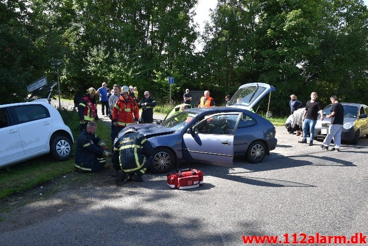 FUH med Fastklemte. Ryttergrøftsvejen ved Gårslev. 03/09-2017. KL.12:59.