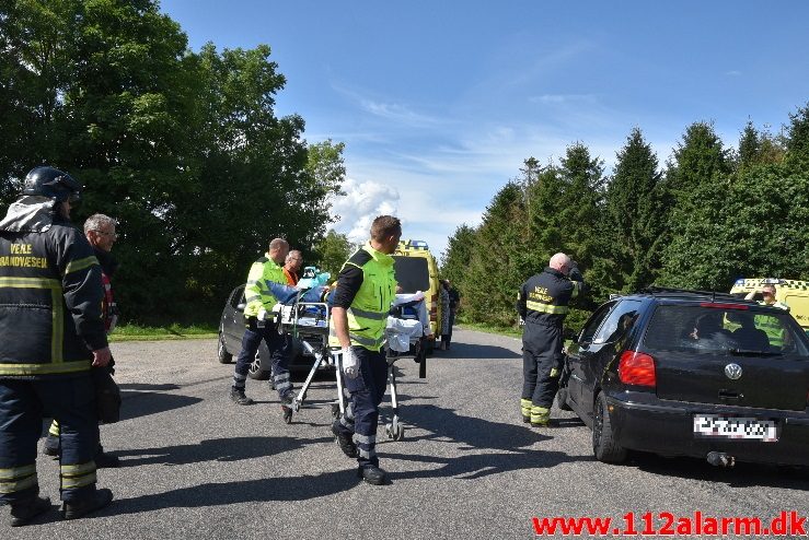 FUH med Fastklemte. Ryttergrøftsvejen ved Gårslev. 03/09-2017. KL.12:59.