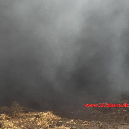 Gårdbrand med Dyr. Egtvedvej ved Bølling. 09/09-2017. Kl. 10:06.