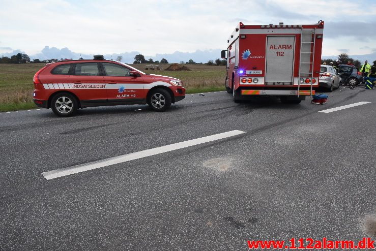 FUH med fastklemt. Motortrafikvejen ( Rute 28 ) 22/10-2017. Kl. 16:11.