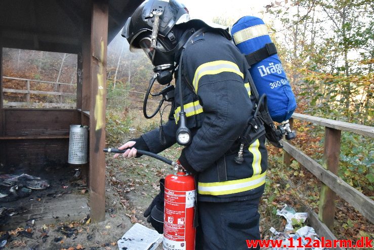 Mindre Bygningsbrand. Sofievej i Vejle. 30/10-2017. Kl. 15:54.