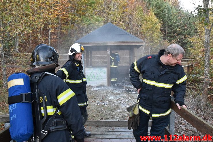 Mindre Bygningsbrand. Sofievej i Vejle. 30/10-2017. Kl. 15:54.