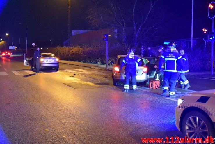 FUH med fastklemt. Horsensvej i Vejle. 01/12-2017. Kl. 21:24.