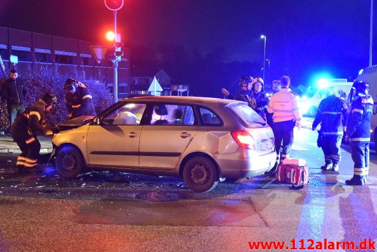 FUH med fastklemt. Horsensvej i Vejle. 01/12-2017. Kl. 21:24.