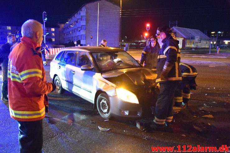 FUH med fastklemt. Horsensvej i Vejle. 01/12-2017. Kl. 21:24.