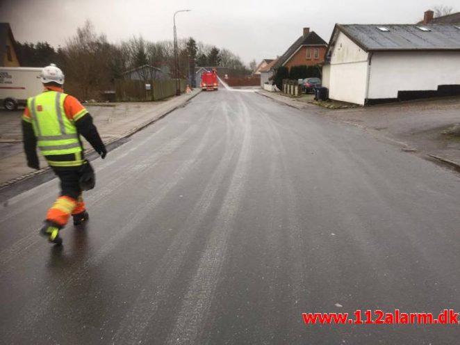 Mindre forurening. Aftensang i Egtved. 05/12-2017. Kl. 08:53.