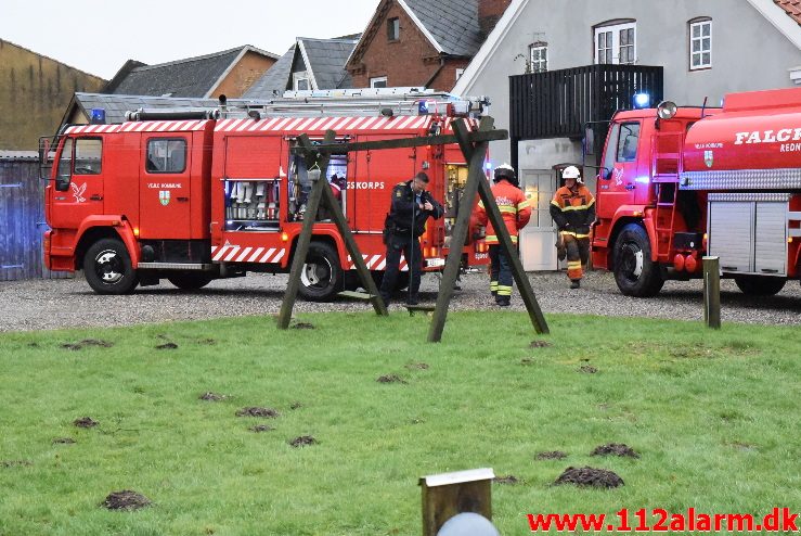 Brand i Lejlighed. Ribevej i Ødsted. 24/12-2017. Kl. 14:30.