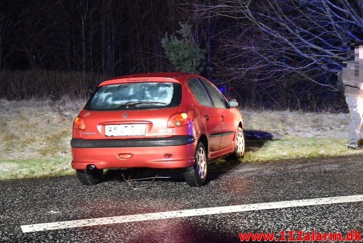 Kvinde overså den anden bilist. Bredstenvej ved Skibet. 17/01-2018. Kl. 06:32.