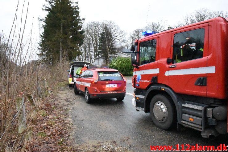 Redning Personpåkørsel tog. Strandvejen i Vejle. 28/01-2018. Kl. 09:39.