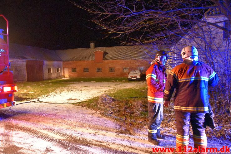 Bygn.brand-Gård. Nørupvej Ved Gadbjerg. 03/02-2018. Kl. 22:44.