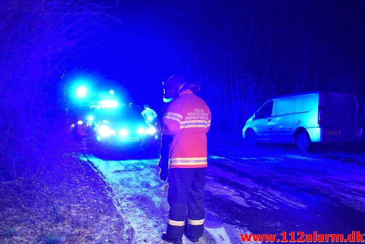 Bygn.brand-Gård. Nørupvej Ved Gadbjerg. 03/02-2018. Kl. 22:44.