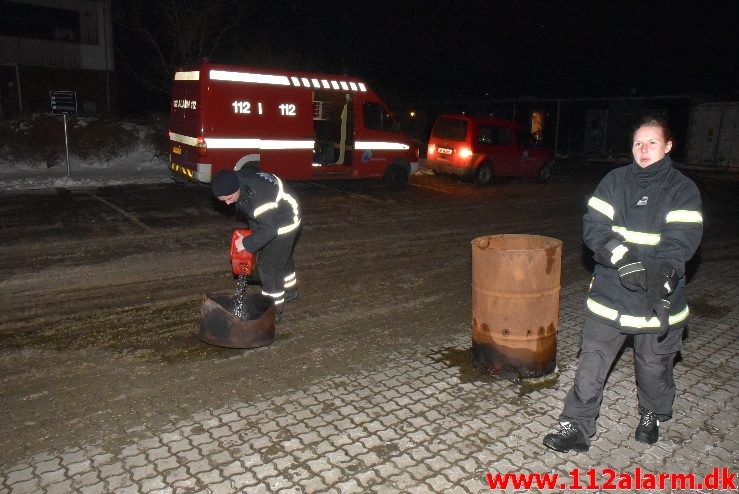 Øvelse på Syddansk Erhvervsskole i Vejle. 28/02-2018. Kl. 19:00.