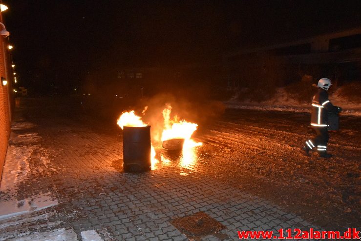 Øvelse på Syddansk Erhvervsskole i Vejle. 28/02-2018. Kl. 19:00.