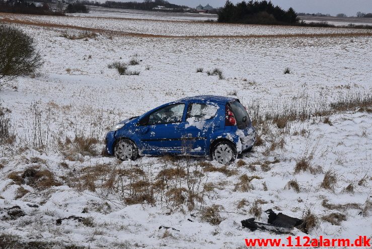 FUH med fastklemt. Tørringvej ved Sandved. 28/02-2018. Kl. 11:16.