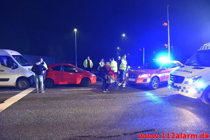 FUH med fastklemt. Horsensvej i Vejle. 09/03-2018. Kl. 18:41.