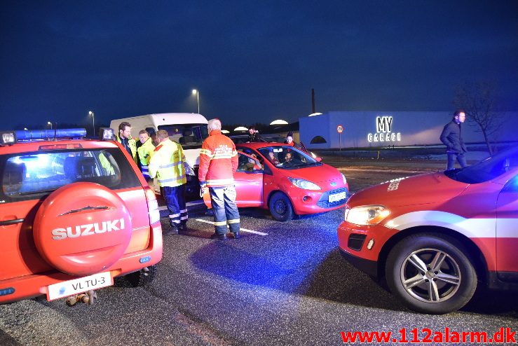 FUH med fastklemt. Horsensvej i Vejle. 09/03-2018. Kl. 18:41.