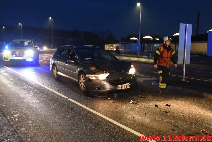 FUH med fastklemt. Horsensvej i Vejle. 09/03-2018. Kl. 18:41.