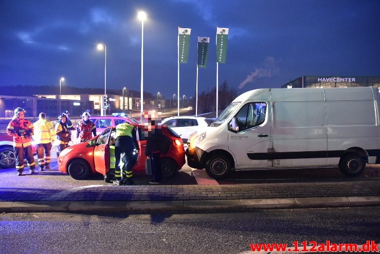 FUH med fastklemt. Horsensvej i Vejle. 09/03-2018. Kl. 18:41.