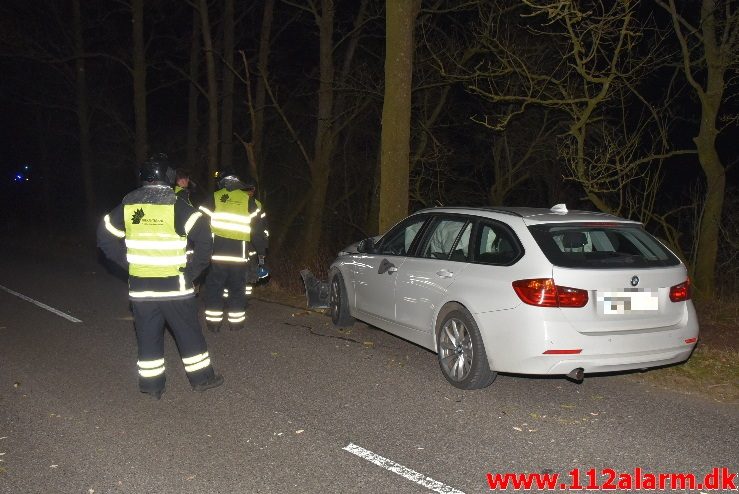 FUH med fastklemte. Tornvadshavevej ved Børkop. 17/03-2018. Kl. 21:52.