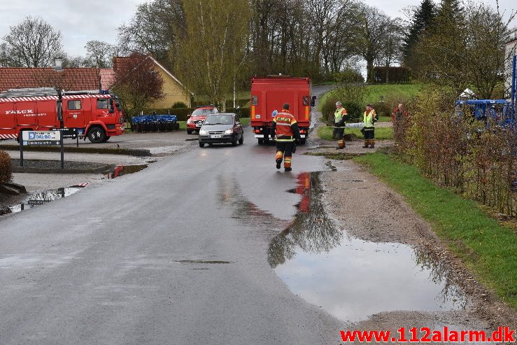 Større Forurening. Bindeballevej i Randbøl. 25/04-2018. Kl. 9:33.