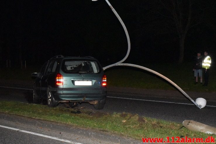 Trafikuheld. Grønlandsvej i Vejle.06/05-2018. Kl. 00:05.