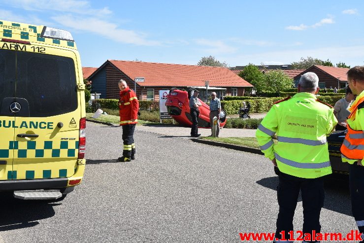 Fuh med fastklemt. kragelundvej i Børkop. 11/05-2018. Kl. 13:59.