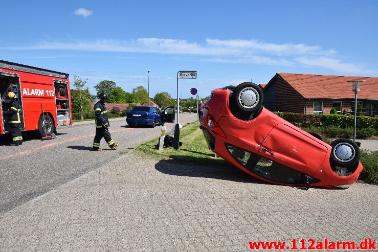 Fuh med fastklemt. kragelundvej i Børkop. 11/05-2018. Kl. 13:59.