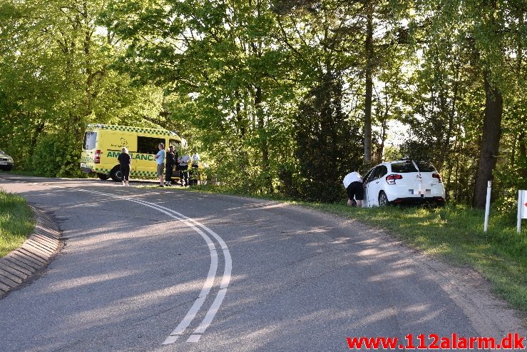 FUH - Færdselsuheld. Treldevej ved Fredericia. 11/05-2018. Kl. 18:29.