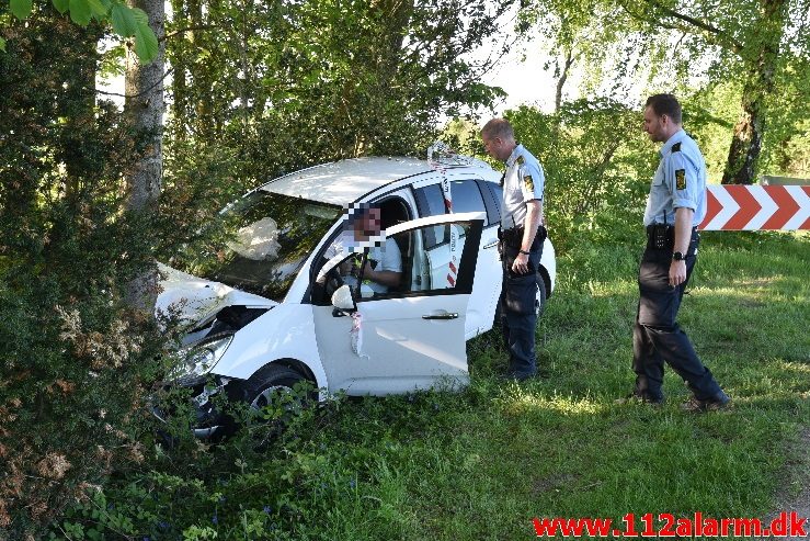 FUH - Færdselsuheld. Treldevej ved Fredericia. 11/05-2018. Kl. 18:29.