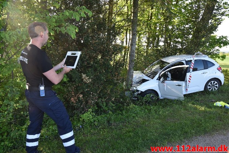 FUH - Færdselsuheld. Treldevej ved Fredericia. 11/05-2018. Kl. 18:29.