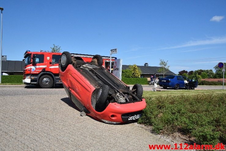 Fuh med fastklemt. kragelundvej i Børkop. 11/05-2018. Kl. 13:59.