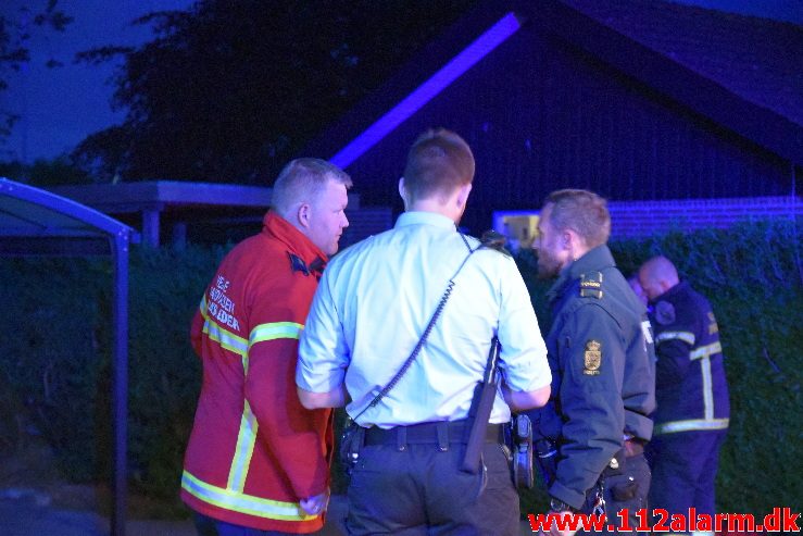 Brand i Villa. krogårdsparken i Smidstrup. 12/05-2018. Kl. 22:14.