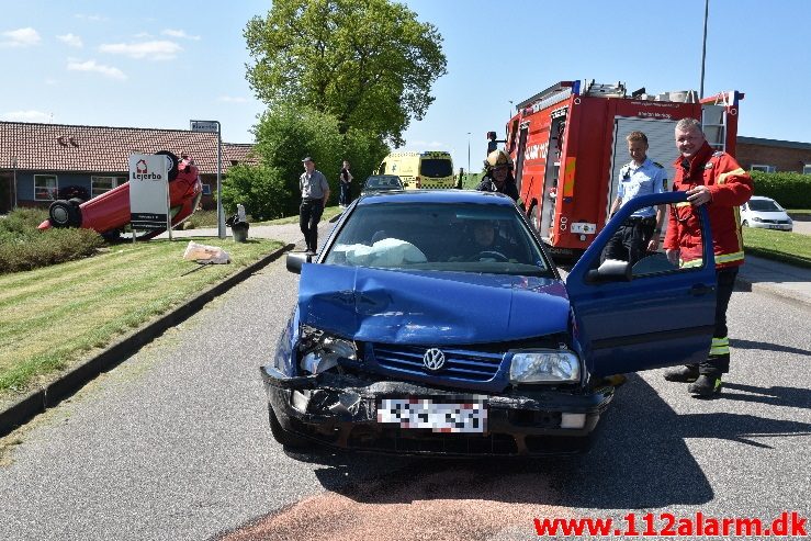 Fuh med fastklemt. kragelundvej i Børkop. 11/05-2018. Kl. 13:59.