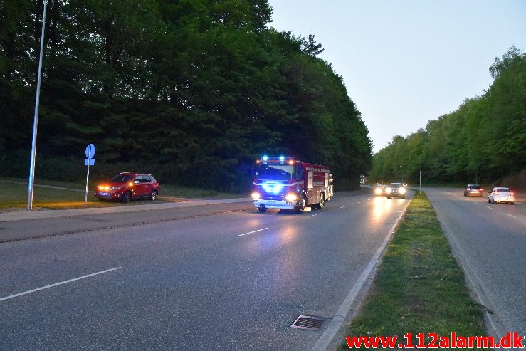 Skovbrand. Horsensvej i Vejle. 13/05-2018. Kl. 21:40.