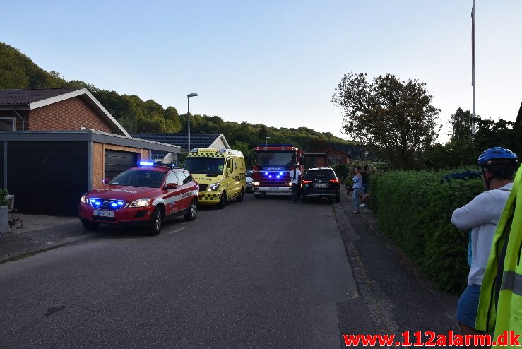 Brand i Villa. Grønholt 8 i Vejle. 02/06-2018. KL. 05:37.