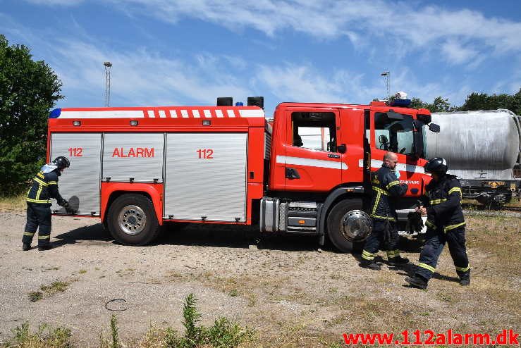 Mindre naturbrand. Gammelhavn i Vejle. 04/06-2018. Kl. 13:44.