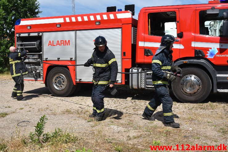 Mindre naturbrand. Gammelhavn i Vejle. 04/06-2018. Kl. 13:44.