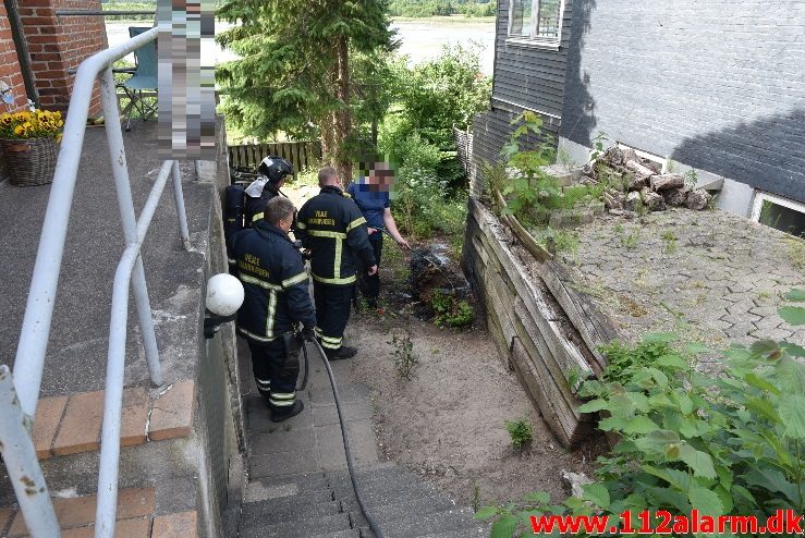 Mindre naturbrand. Ribe Landevej i Vejle. 08/06-2018. Kl. 16:08.