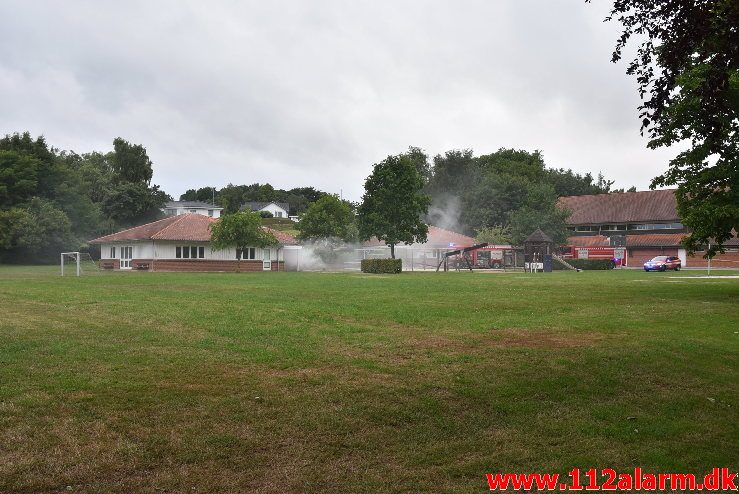 Brand i institution. Solvej i Vejle Ø. 23/06-2018. Kl. 20:18.