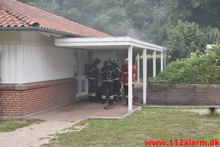 Brand i institution. Solvej i Vejle Ø. 23/06-2018. Kl. 20:18.