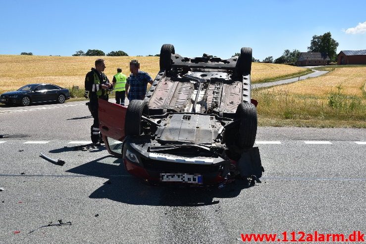 FUH - Fastklemte Bil. Vejlevej ved Stouby. 26/06-2018. KL. 14:25.