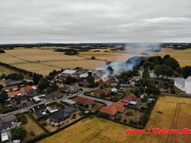 Gårdbrand. Engumvej 91 i vejle øst. 05/07-2018. Kl. 17:33.