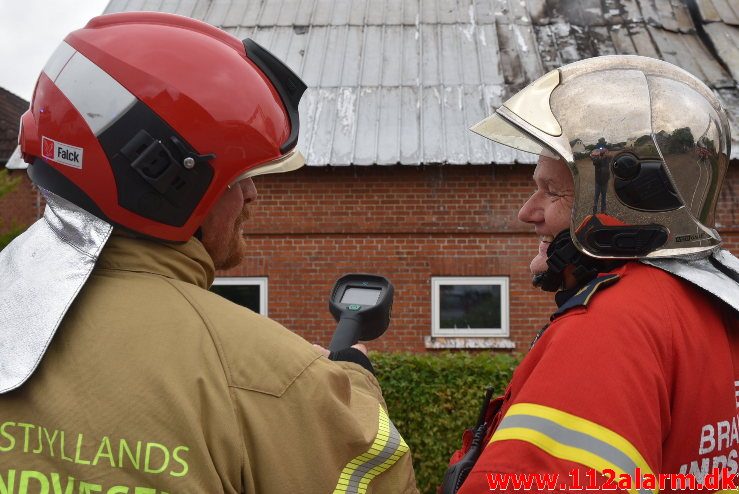 Gårdbrand. Engumvej 91 i vejle øst. 05/07-2018. Kl. 17:33.