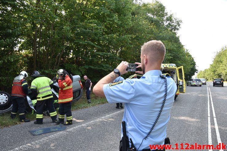 FUH med Fastklemte. Koldingvej i Vejle. 25/07-2018- Kl. 10:24.