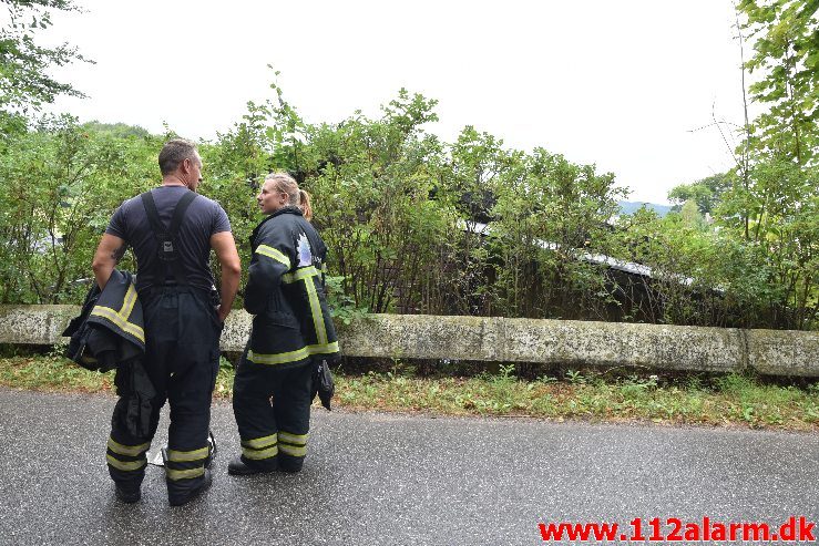 Brand i Sommerhus. Vigen 16 i Andkær Vig. 04/08-2018. Kl. 10:25.