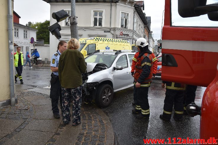 FUH med fastklemt. Vesterbrogade i Vejle. 11/08-2018. K. 13:51.